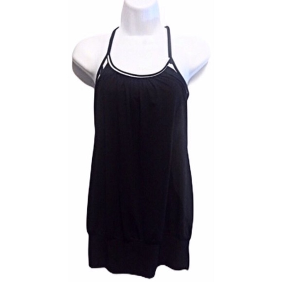🚫SOLD🚫Lululemon Black Chevron Bra No Limits Tank - Picture 3 of 8